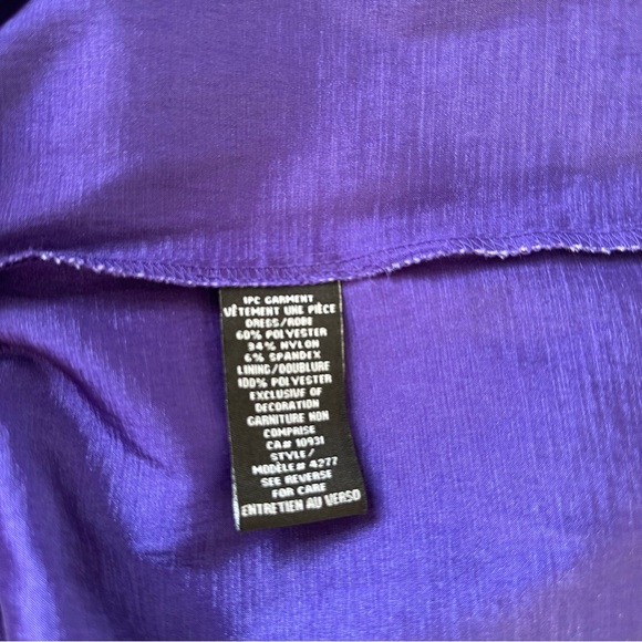 Elegant Purple Halter Dress size 8 - Picture 4 of 11